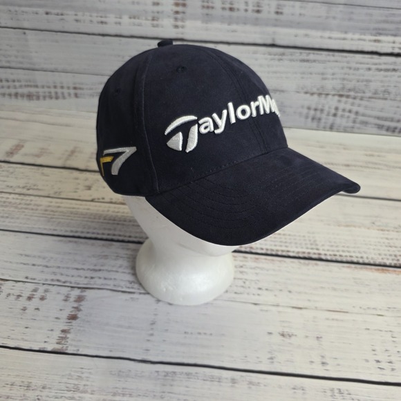 TaylorMade Golfing Golf Hat Cap R7 Burner Navy Blue Adjustable Taylor Made‎ - Picture 1 of 10